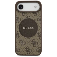 Guess 4G Circle Classic Logo Magnētiskais viedtālruņa apvalks iPhone Air - brūna