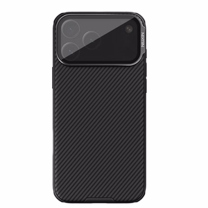 Nillkin CamShield Prop magnētiskais vāciņš iPhone 17 Pro Max / iPhone 18 Pro Max, melns, versija ar caurspīdīgu objektīva vāciņu