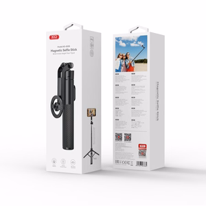 XO SS30 Bluetooth pašbilžu nūja-statīvs, melna, magnētiska, saderīga ar MagSafe, 123cm