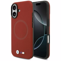 BMW M FW Metal Logo MagSafe futrālis iPhone 17 - Sarkans