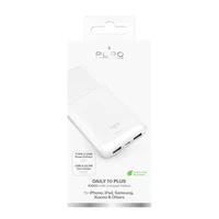 Portatīvais lādētājs Puro DAILY 10 PLUS 10000mAh 2x USBA / 1x USB-C 22.5W - balta