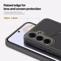 DUX DUCIS viedtālruņa apvalks RAFI II MAG ar statīvu saderīgs ar MagSafe SAMSUNG A35 melns