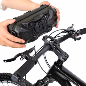 WILDMAN ceļojumu soma velosipēda stūrei ar rāvējslēdzēju, 2L, XT17, melna