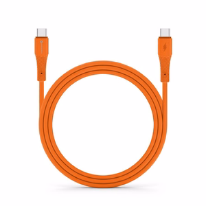 Kabeļa savienojums no USB C uz USB C Forcell F-Energy QC4.0 PD 3A 60W silikona 1 m C344 oranžs