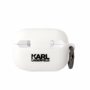 Karl Lagerfeld KLAP2RUNCHH AirPods Pro 2 cover white/white Silicone Choupette Head 3D
