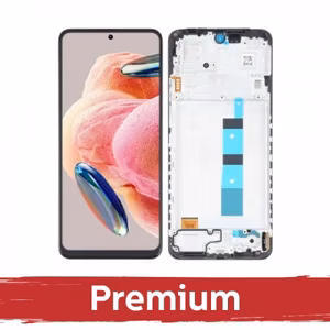 LCD Displejs Saderīgs ar Xiaomi Redmi Note 12 4G Melns ar Frame OEM