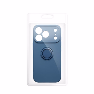 Silikona Ring maciņš modelim iPhone 17 Pro Max / 18 Pro Max – tumši zils