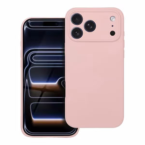Чехол для iPhone 17 Pro Max Silicone 2mm пудрово-розовый