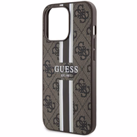 Guess GUHMP13XP4RPSW iPhone 13 Pro Max 6.7" brūns/brūns cietais apvalks 4G Printed Stripes MagSafe