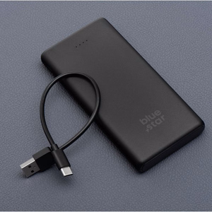 Portatīvais lādētājs Blue Star W1061 10000 mAh 2A melns