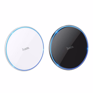 Bezvadu lādētājs Hoco 2A 15W ar gaismu CW6 PRO melns