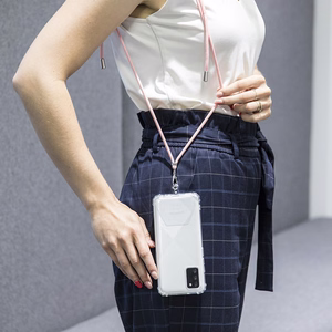 Universāla kakla siksniņa tālruņiem rozā