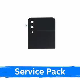 LCD Displejs Saderīgs ar Samsung F721 Z Flip4 (OUTER) Ar Frame / Graphite / (Service Pack)