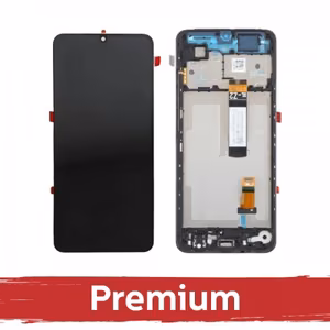 LCD displejs saderīgs ar Xiaomi Redmi A5 / Poco C71 melns ar rāmi OEM