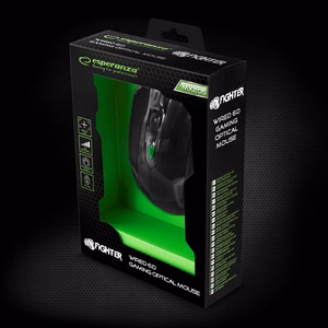 Esperanza MX205 Fighter mouse Gaming Right-hand USB Type-A Optical 2400 DPI