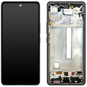 LCD screen Samsung A536 A53 5G 2022 with touch screen and frame Awesome Black original (used Grade C)