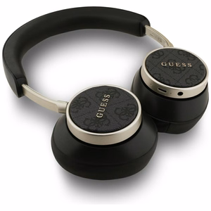Guess Bluetooth 4G Classic Logo bezvadu austiņas uz ausīm - melnas