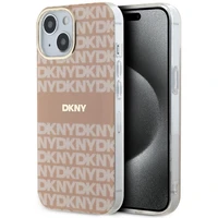 DKNY IML Mono un svītras Magnētiskais viedtālruņa apvalks iPhone 15 / 14 / 13 - rozā