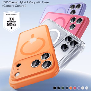 ESR Classic Hybrid MagSafe macins priekš iPhone 17 Pro - Caurspidigs oranzs