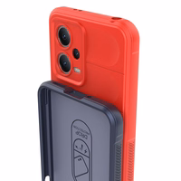 Magic Shield viedtālruņa apvalks Xiaomi Redmi Note 12 5G / Poco X5 5G elastīgs bruņu apvalks sarkana