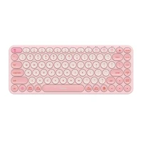 Baseus K01A bezvadu Tri-Mode tastatūra Baby Pink