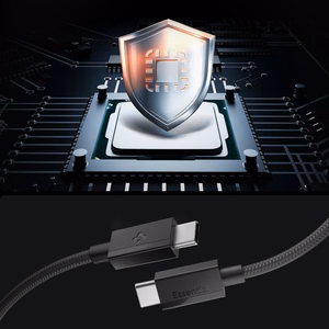 Spigen Essential EB6015CC USB-C kabelis, 60 W, 150 cm – melns