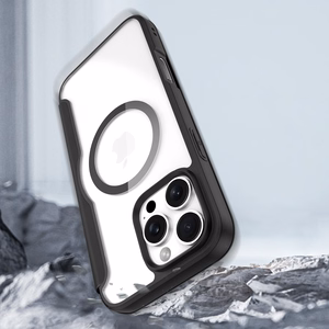 Dux Ducis Skin X Pro iPhone 16 Pro viedtālruņa apvalks ar MagSafe un atveramu vāciņu - melns