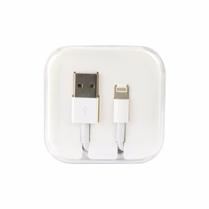 Kabelis USB A uz Lightning 1A HD4 BOX 1 m balts