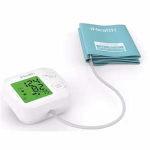 iHealth Track KN-550BT белый/синий Измерение артериального давления (систолическое и диастолическое), Измерение пульса 4 Беспроводное соединение Bluetooth Автоматический Вес 438 g