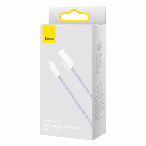 Baseus Dynamic kabelis USB uz Lightning, 2.4A, 2m (violets)