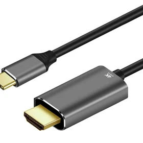 ART kabelis Type-C (vīriešu) uz HDMI 2.0 (vīriešu) 4K 60 Hz C4-2 1,8 m melns