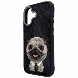 NIMMY viedtālruņa apvalks BIG EYED PET 2.0 Suns priekš IPHONE 17 melns
