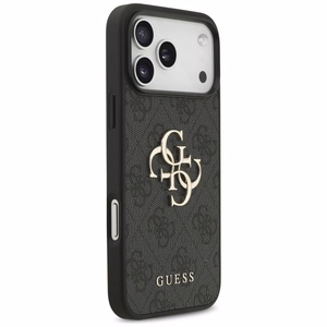 Guess 4G Strap 4G Classic Logo viedtālruņa apvalks iPhone 17 Pro Max - melna