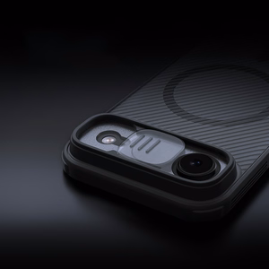 Nillkin CamShield Pro MagSafe saderīgs apvalks iPhone 17 Air - caurspīdīgs, melns