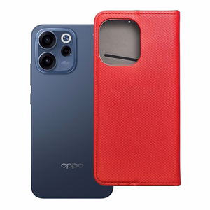 Atverams Smart Case Book maciņš Oppo Reno 15F, sarkans