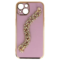 Viedtālruņa apvalks Iphone 14 dizains 4 rozā