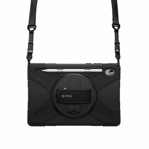 Crong Defender Plus – Rugged maciņš Samsung Galaxy Tab S11 11” (melns)