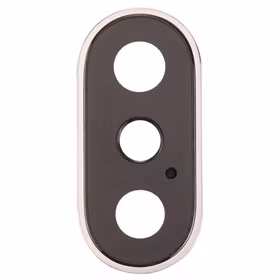 iPhone X lens for camera with frame silver ORG