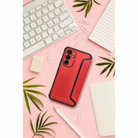 RAZOR grāmatas tipa viedtālruņa apvalks SAMSUNG A12 / M12 sarkans