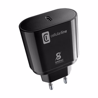 Cellularline - USB-C Super Fast lādētājs 25W (Designed Samsung) (melns)