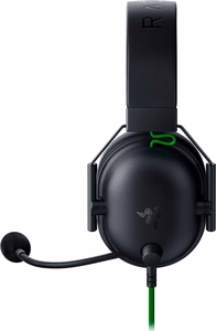 Razer Blackshark V2 X austiņas vadu galvas lente spēļu melnas, zaļas