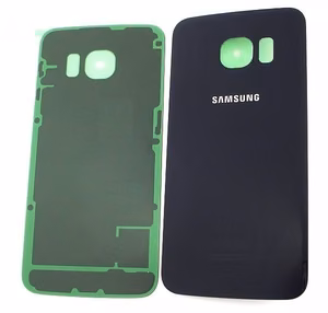 Aizmugurējais vāciņš Samsung G925F S6 Edge Black Sapphire (bez kameras lēcas) oriģināls (lietots, Grade C)