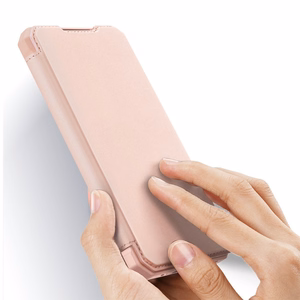 DUX DUCIS Skin X grāmatas tipa apvalks Samsung Galaxy A72 4G rozā