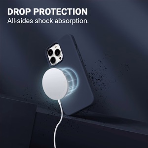 Crong Color Cover Magnetic vāciņš ierīcei iPhone 13 Pro Max, saderīgs ar MagSafe, tumši zils