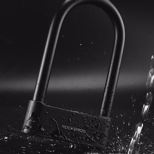 Rockbros 32210818001 SMART velosipēda slēdzene ar pirkstu nospiedumu lasītāju un Bluetooth savienojumu - melna
