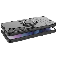 Ring Armor viedtālruņa apvalks Samsung Galaxy S23+ bruņots pārsegs magnētiskais turētājs gredzens melns