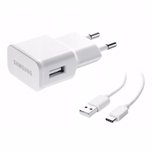 Lādētājs Samsung EP-TA200NWE 15W + C tipa kabelis, balts