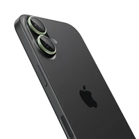 Spigen Optik Pro GLAS.TR „EZ FIT“ kameras vāciņš 2 gabalu komplekts iPhone 16 / 16 Plus / 17 - zaļš