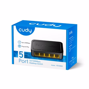 Cudy FS105D network switch Fast Ethernet (10/100) melns
