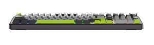 F99 Pro Black+Grey+Green GrayWood RGB AULA gasket tastatūra